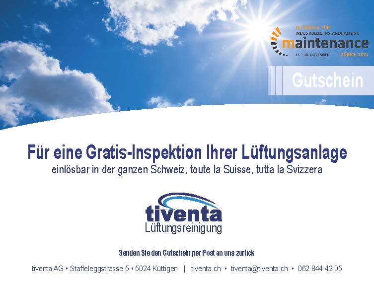 Voucher for a free inspection of your ventilation system