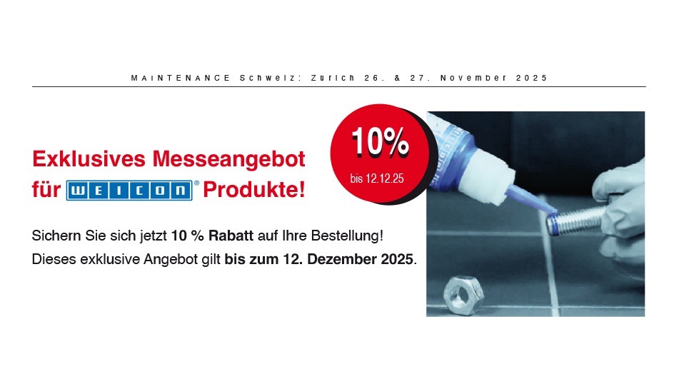 Exklusives Messeangebot  für WEICON Produkte!