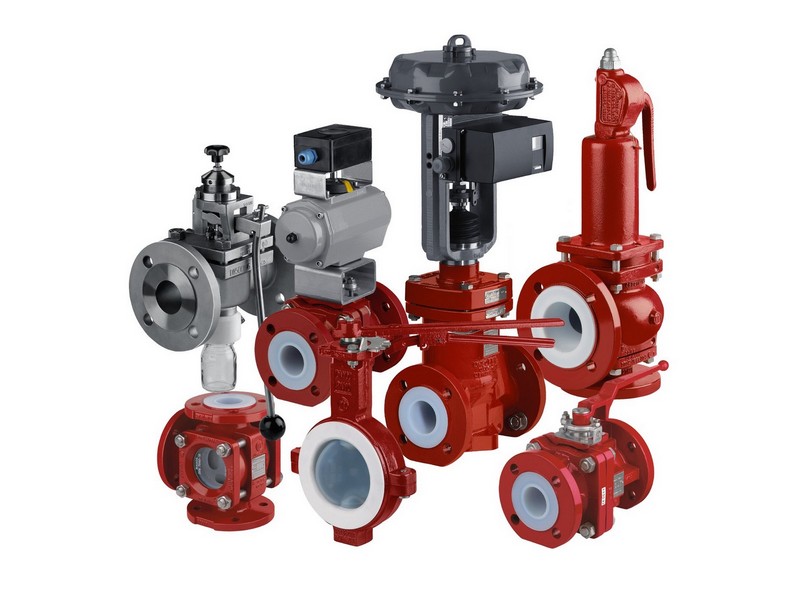 Robinetteries RICHTER revêtu PFA/PTFE