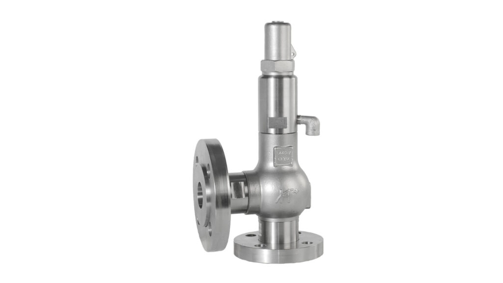 Series 500 safety valves — robust, modular design available in Bronze, Carbon Steel, Stainless Steel CF8M, or Alloy C22. DN20–DN50, adaptable to any connection.