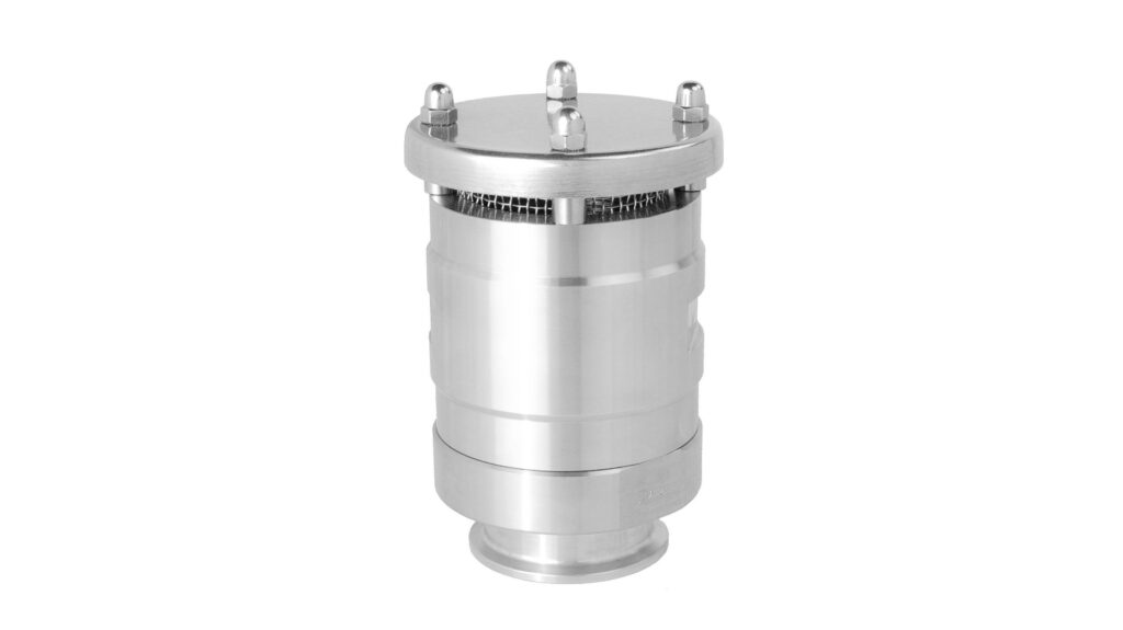 Our Series 600 safety valves handle all pressure phases—low pressure, vacuum, or breather applications. Sizes DN20–DN150 with multiple connection options, including an atmospheric outlet.
