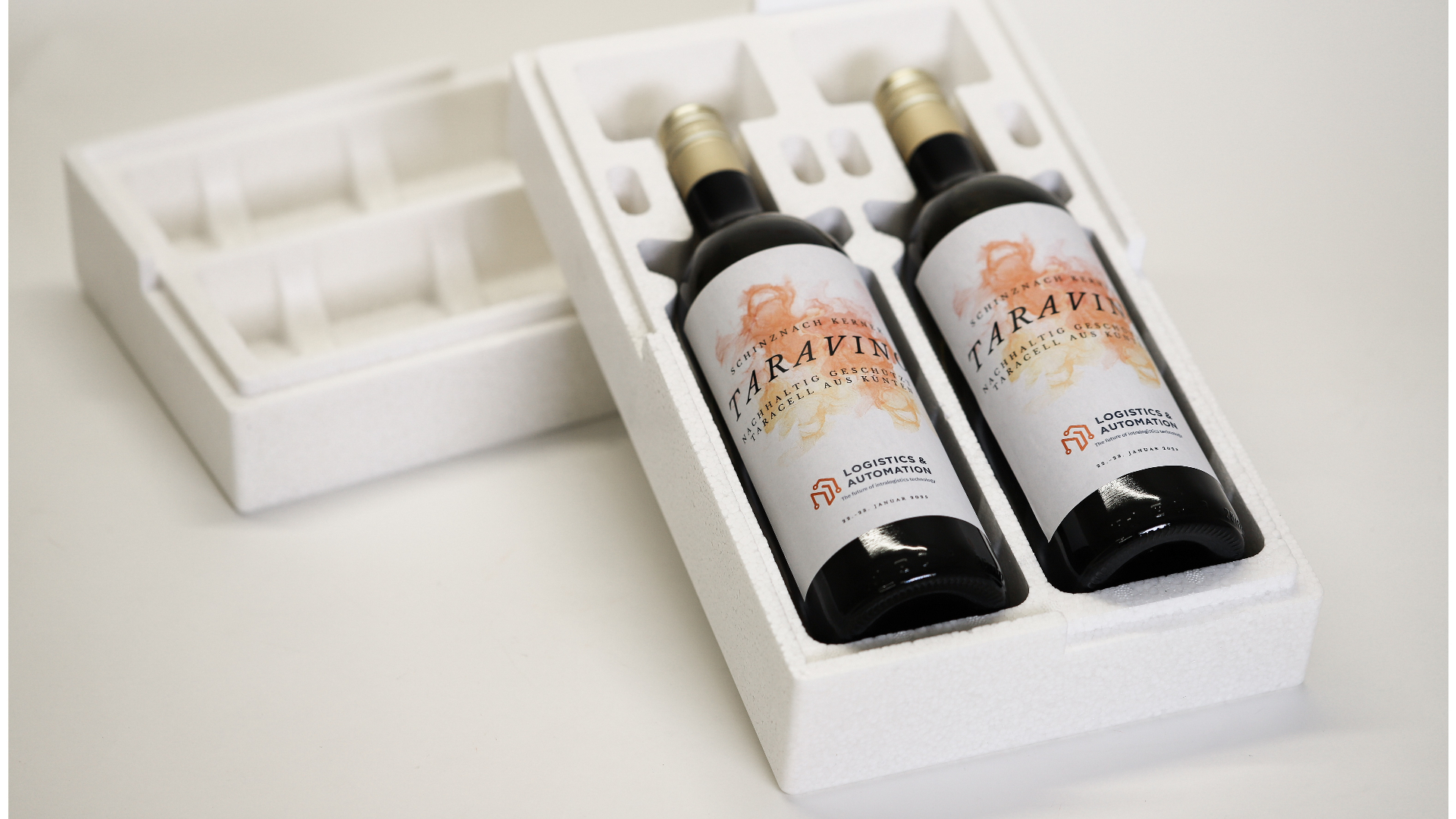 Bottle packaging, pack of 2- 95% recycled material