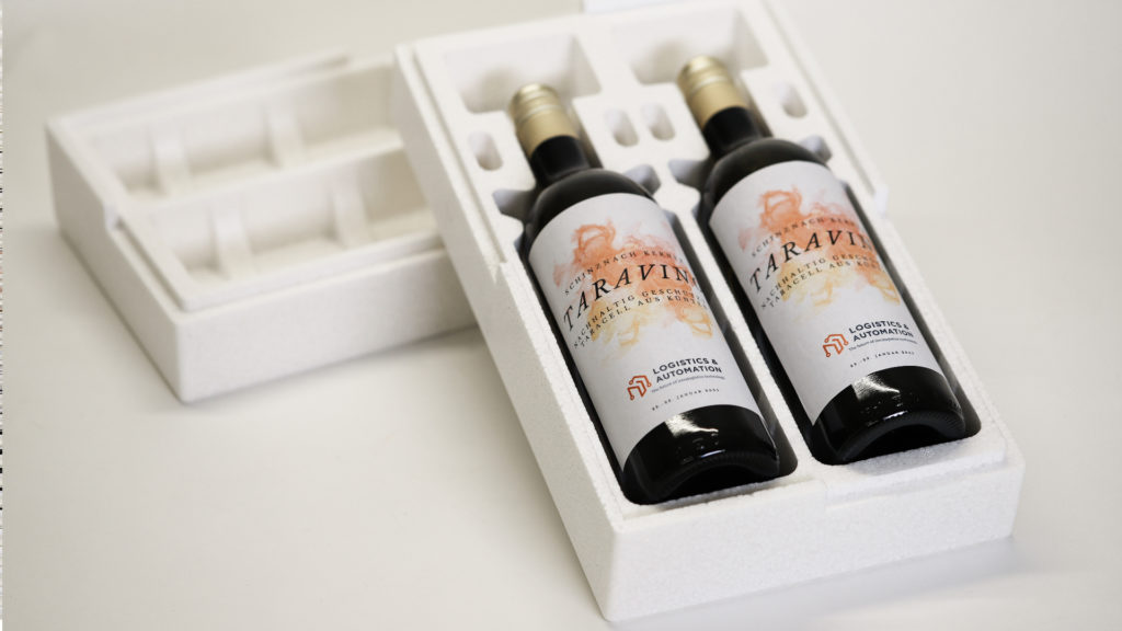 Emballage pour 2 bouteilles – 95% recyclé