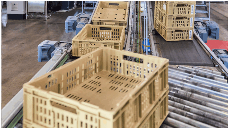 SYSTÈMES DE CONVOYAGE DE BACS, CONTENEURS, CARTONS MECOM®