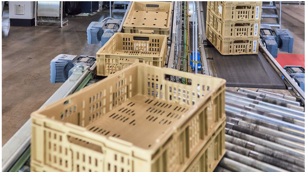 SYSTÈMES DE CONVOYAGE DE BACS, CONTENEURS, CARTONS MECOM®