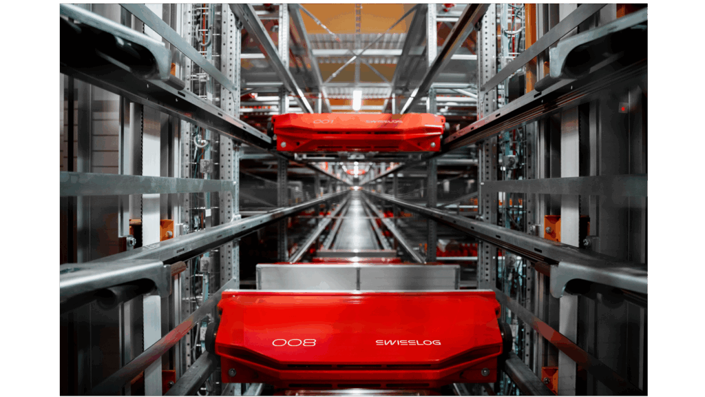 Shuttle System zur Lagerung von Kleinteilen & Behältern