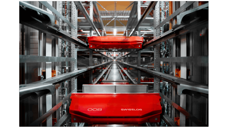 Shuttle System zur Lagerung von Kleinteilen & Behältern