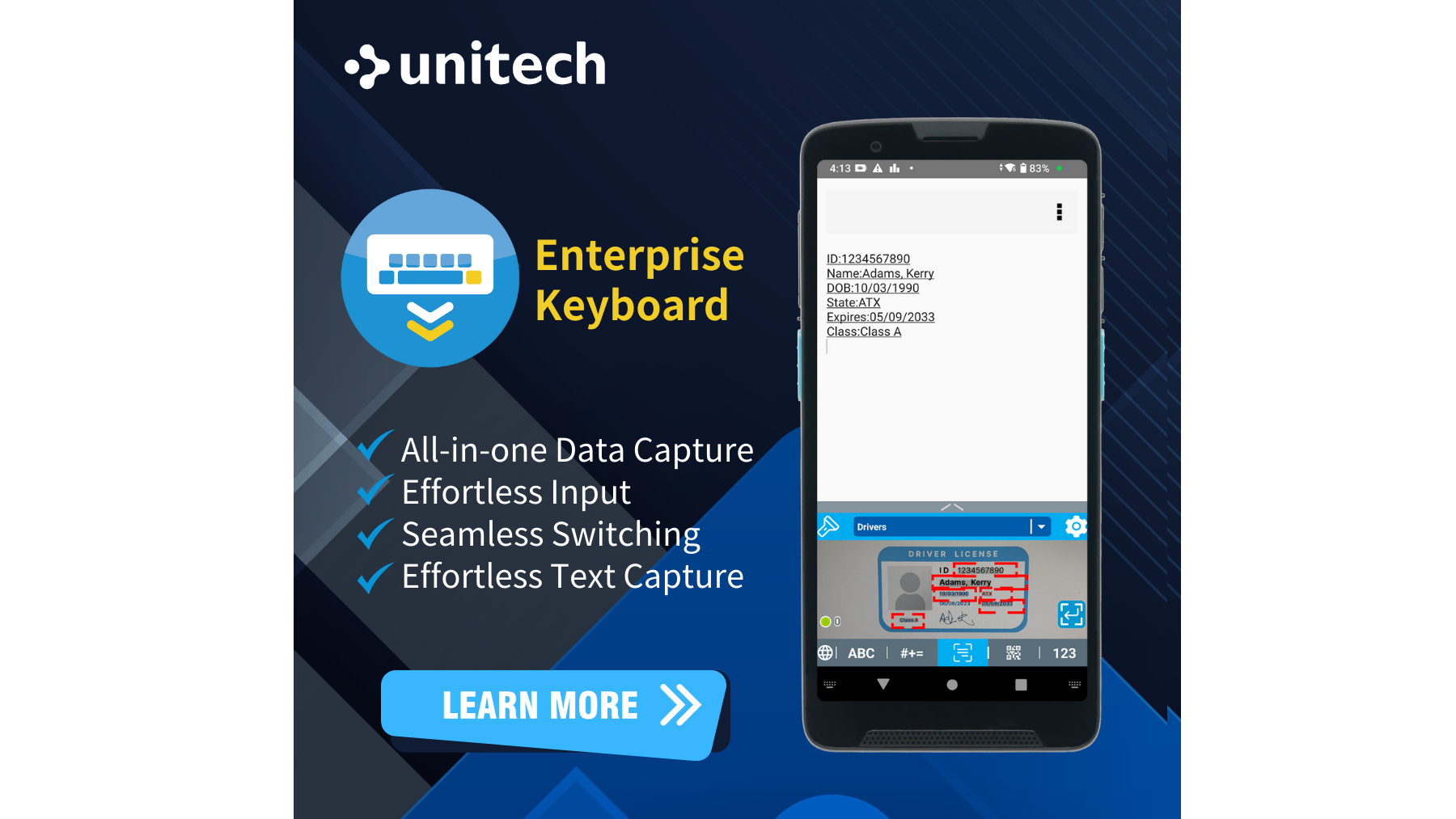 Enterprise Keyboard V1.2 — Smarter Data Capture with Auto & Field Match Operations