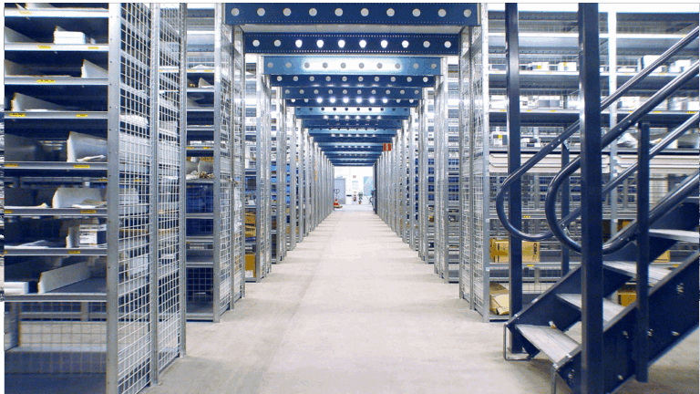 Lagerb&uuml;hnen zur Kleinteilelagerung