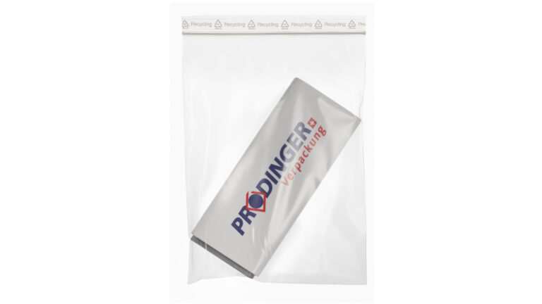 Sachet à fermeture rapide contenant 50 % de matières recyclées