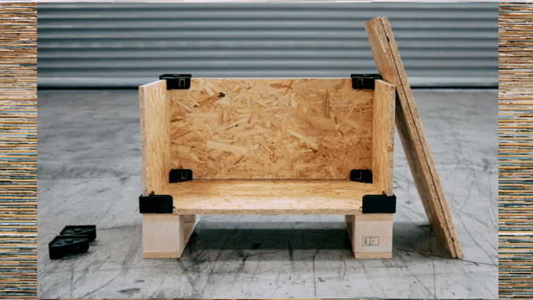 zerlegbare Plattenkiste