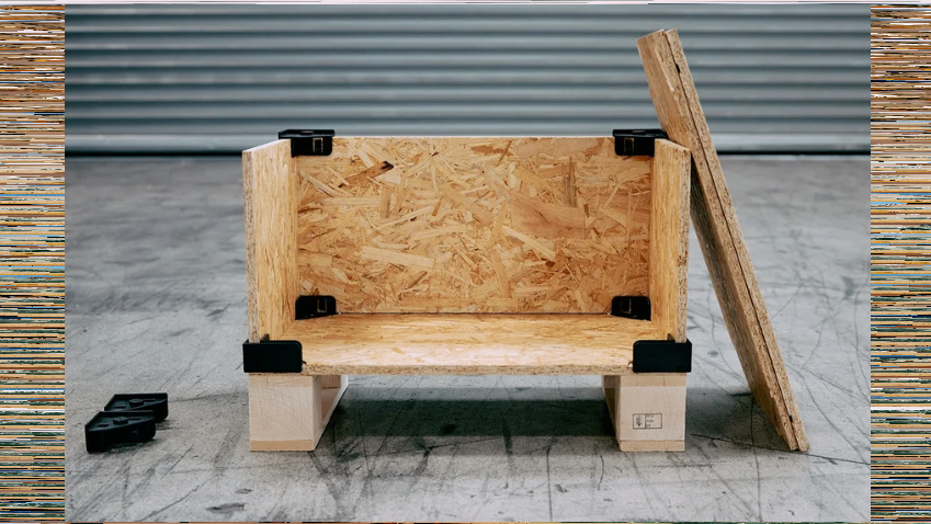 zerlegbare Plattenkiste