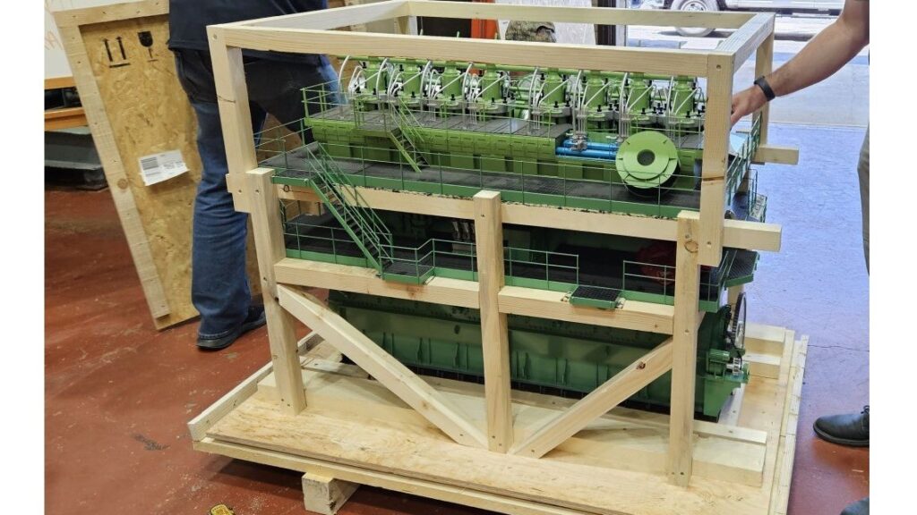 Wegmüller AG transporte en toute sécurité un modèle historique de moteur diesel aux États-Unis