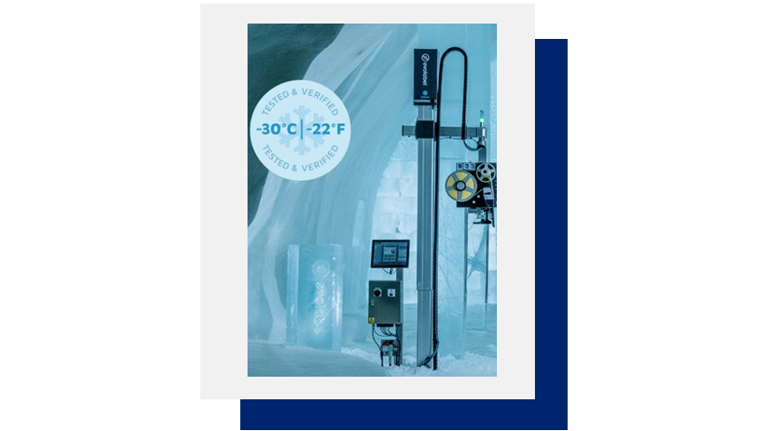 Étiqueteuse de palettes Flex-Wipe-Coldstore