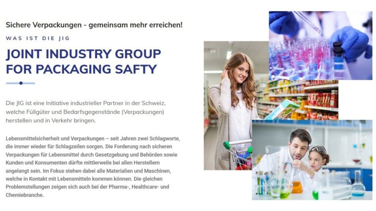 Joint Industry Group (JIG) on Packaging for Food Contact