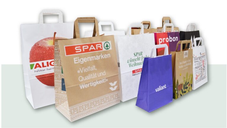 Papiertragetaschen – Hergestellt in Brugg