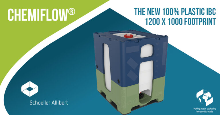 ChemiFlow, the new 100% plastic IBC (1200 x 1000 footprint)