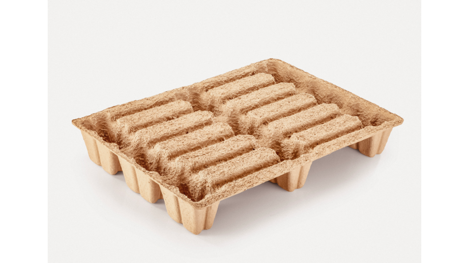 Palette également en pâte moulée