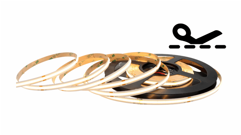 LED strip | COB | 10W/m | IP65 | 2700K | vrij knipbaar