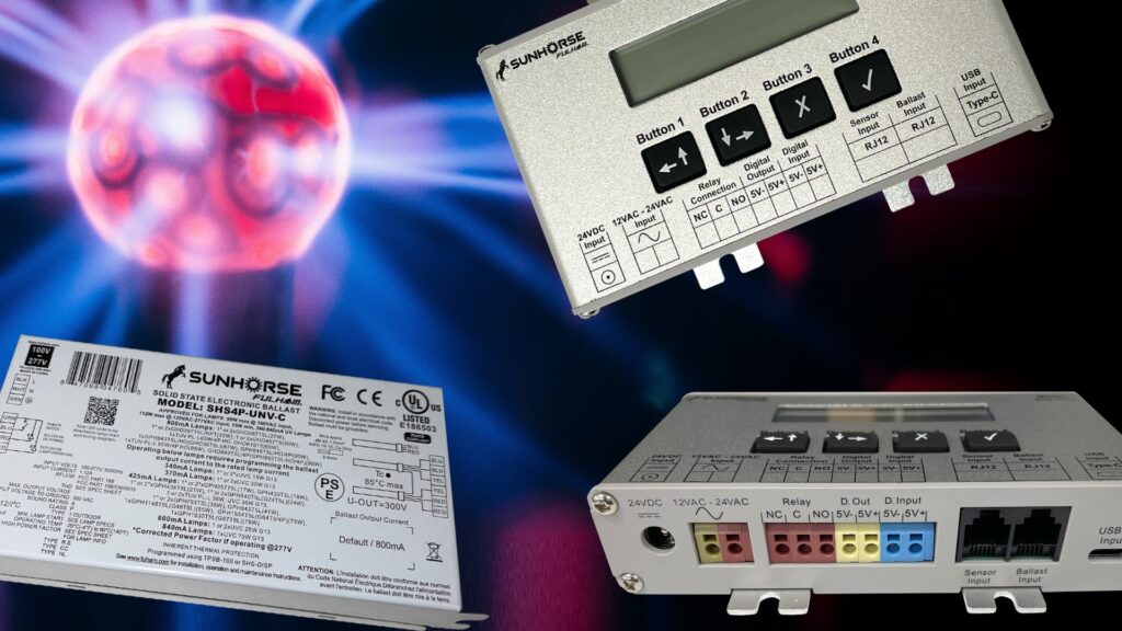 Display op UV(C) ballasten, extra functionaliteit voor efficiënte desinfectie