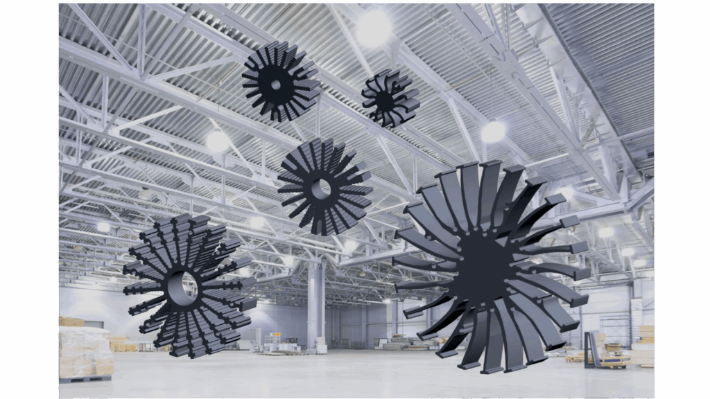 Serie modulaire stervormige LED koelprofielen