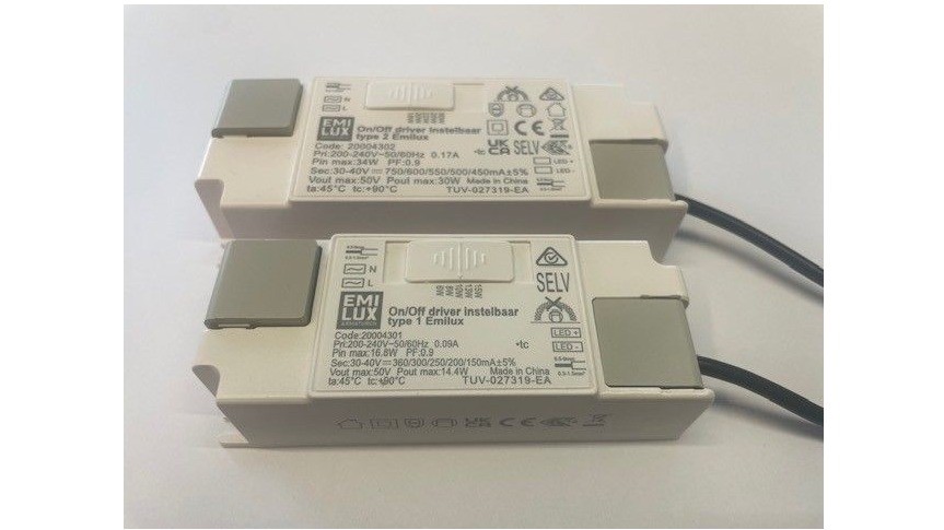 Vermogen instelbare drivers