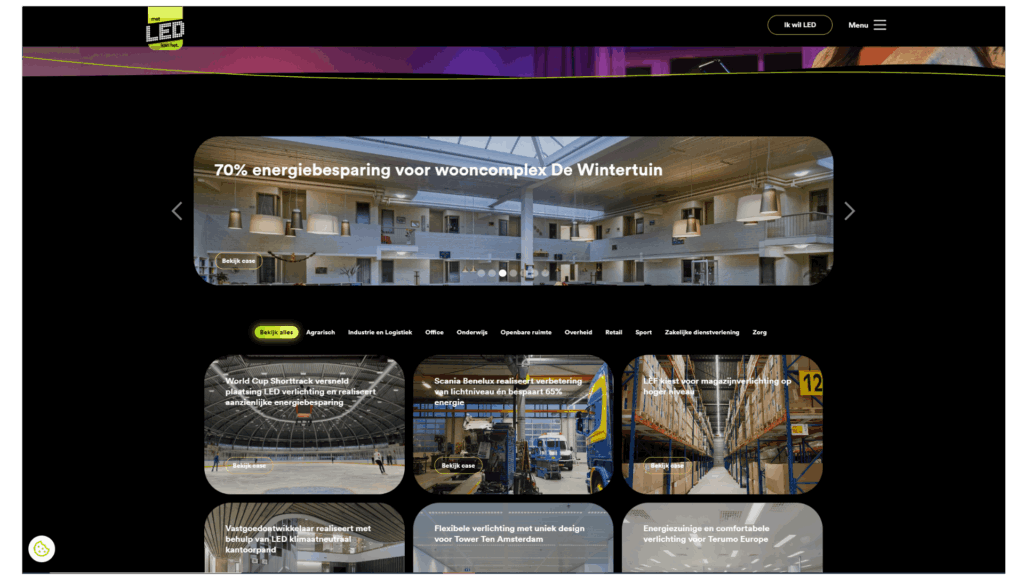 Bekijk: Praktijk cases & realisaties