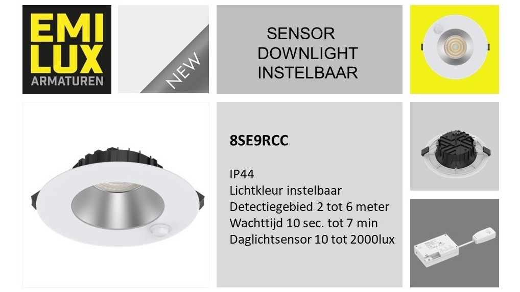 EMILUX sensor downlight