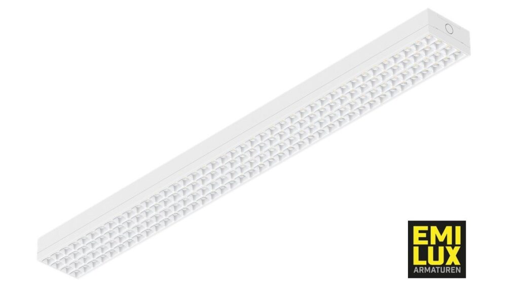 Nice opbouwarmatuur van Emilux; pendelbaar, koppelbaar, instelbaar