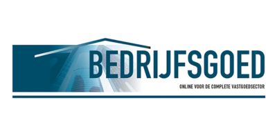 Logo van Bedrijfsgoed met gestileerd kantoorgebouw