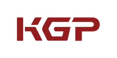 Rood KGP-logo op witte achtergrond